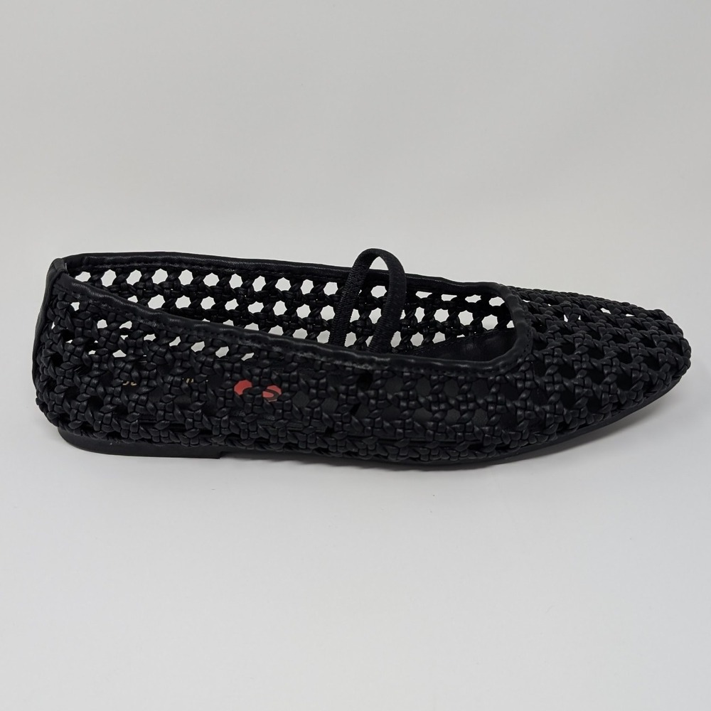 Cushionaire Weavy‎ Womens Black Woven Shoes Size 10 Mary Jane Strap